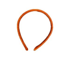 Orange fall velvet headband
